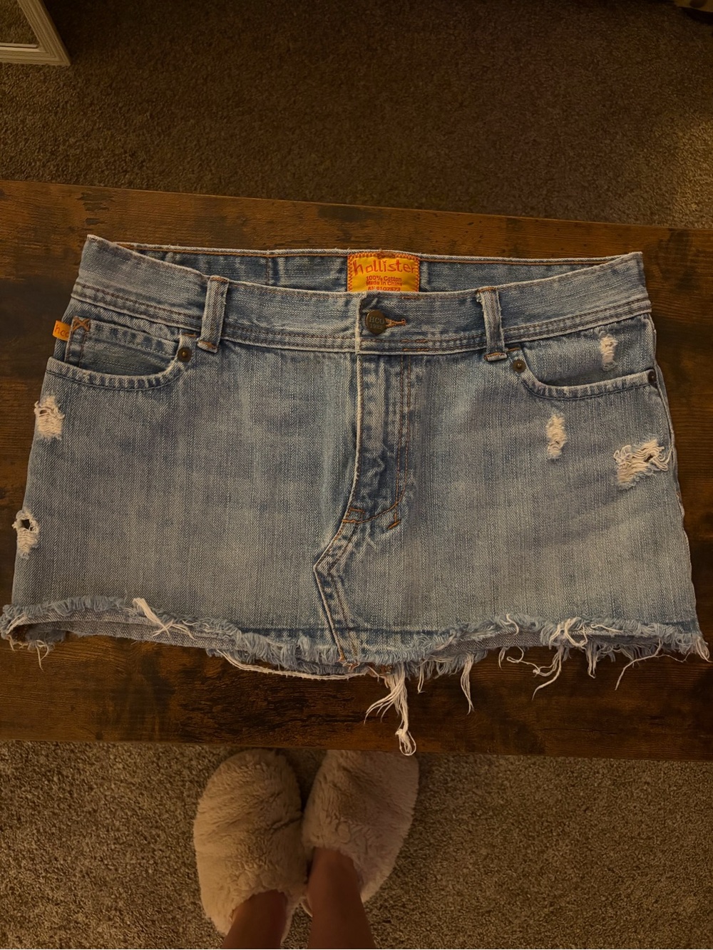 Vintage Rare Hollister Denim Mini Skirt